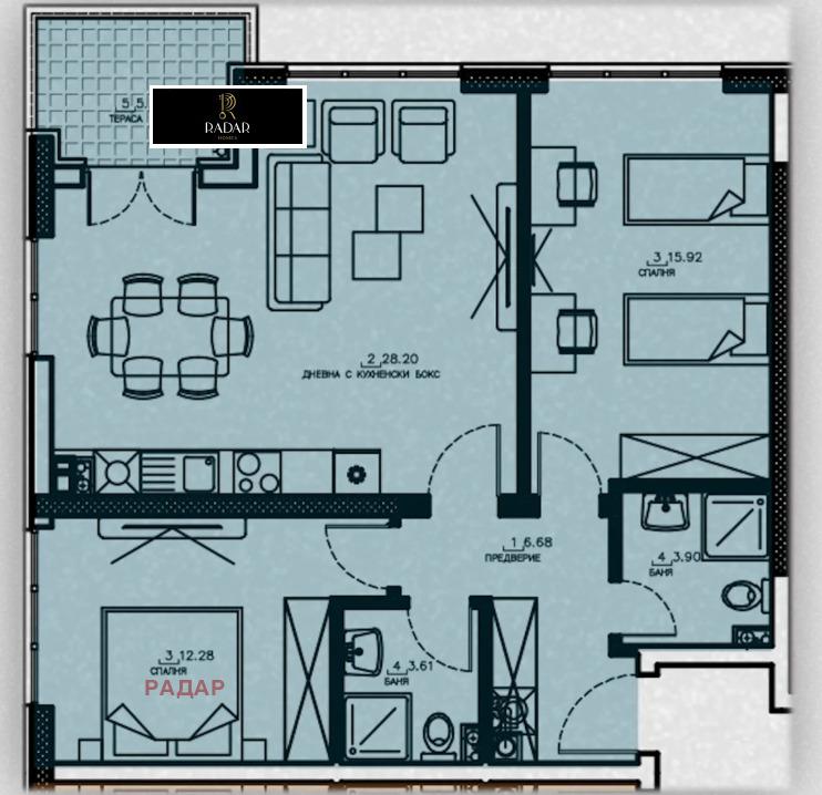 Продава 3-СТАЕН, гр. София, Малинова долина, снимка 2 - Апартаменти - 53185749