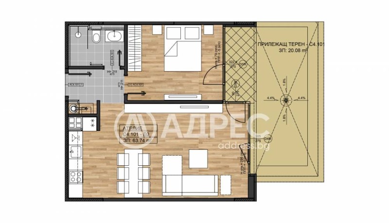 En venta  1 dormitorio Sofia , Boyana , 76 metros cuadrados | 46174593 - imagen [4]