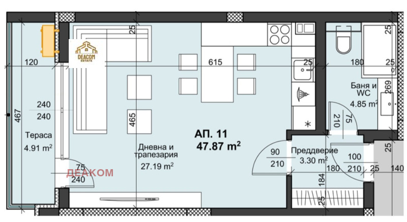 For Sale  Studio Plovdiv , Hristo Smirnenski , 56 sq.m | 97186345 - image [2]