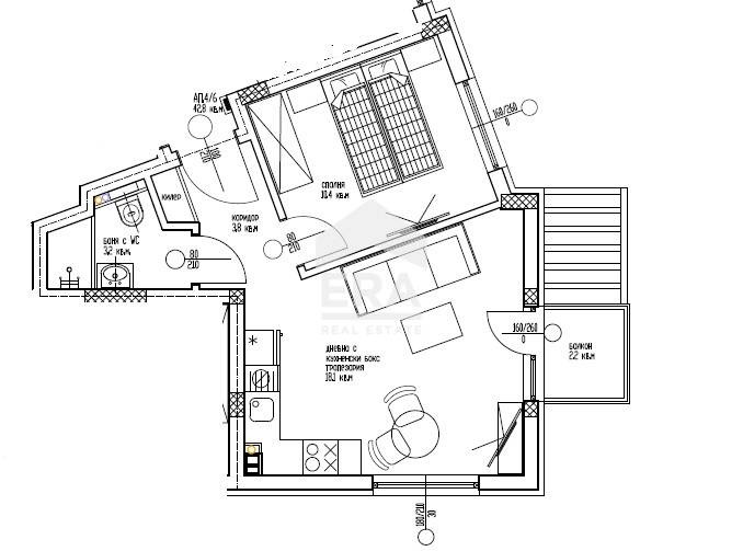 На продаж  1 спальня Варна , к.к. Чайка , 54 кв.м | 80961946 - зображення [6]