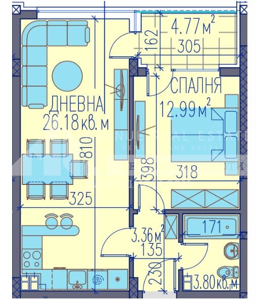 En venta  1 dormitorio Plovdiv , Trakiya , 71 metros cuadrados | 63676443 - imagen [2]