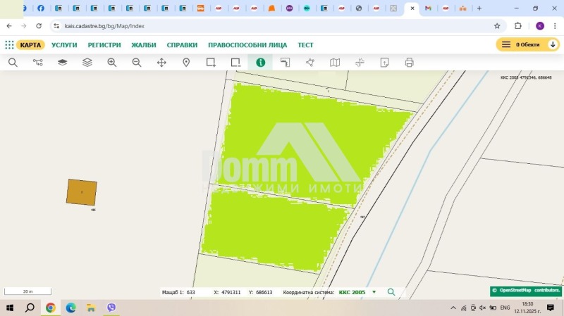 Продава ПАРЦЕЛ в област Варна, гр. Игнатиево - 5100 кв.м / 102 000 € » 199 494.66 лв., ДОММ