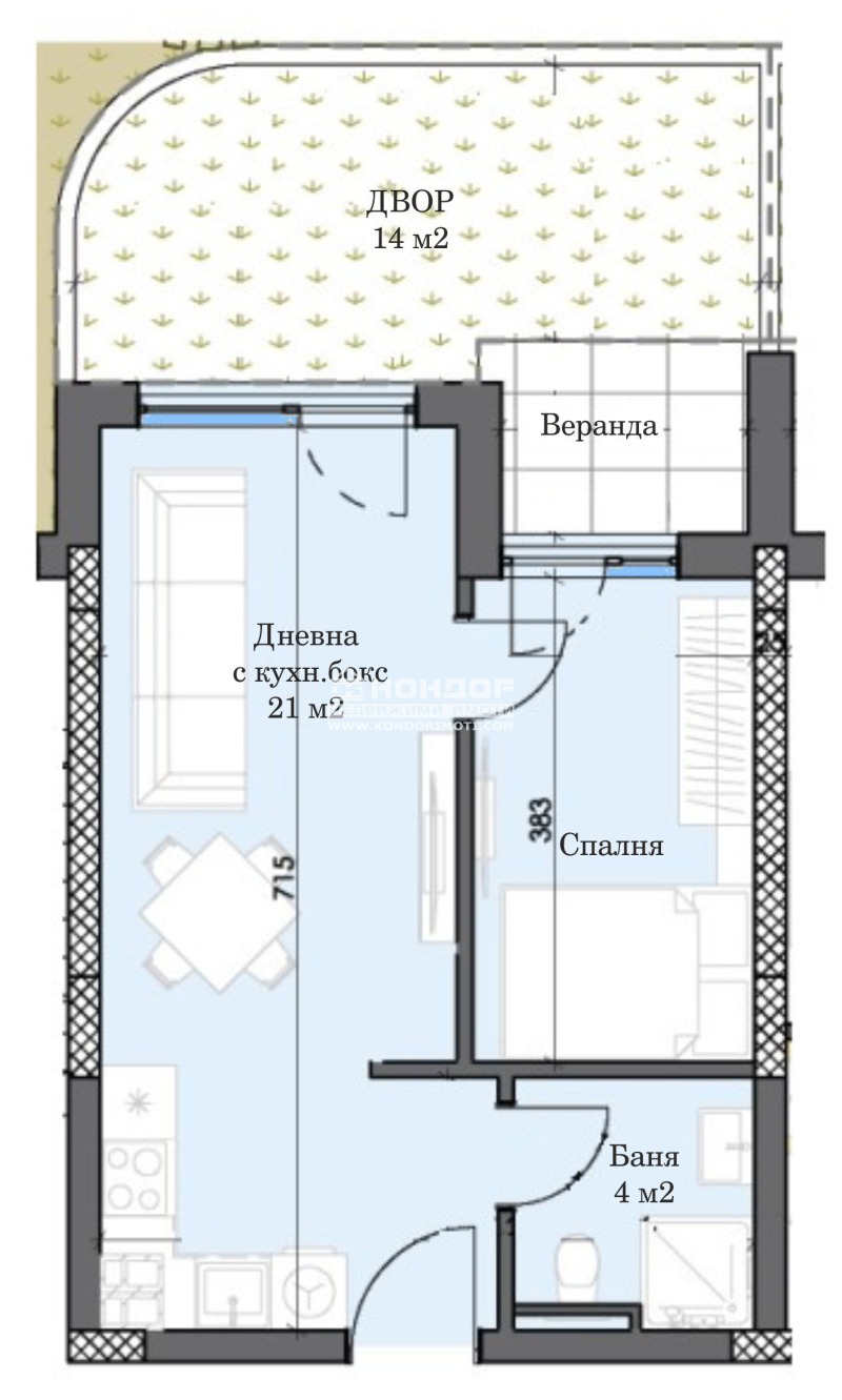 Продава  2-стаен град Пловдив , Тракия , 64 кв.м | 87781321 - изображение [4]