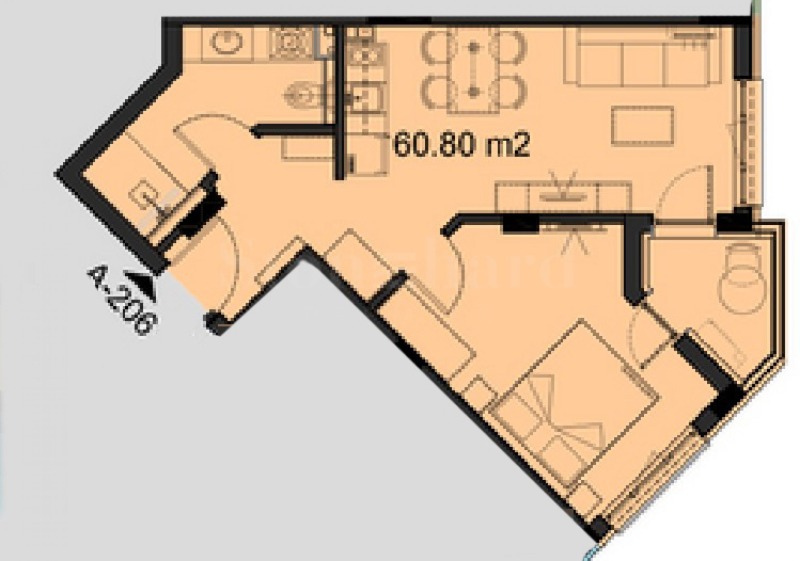 Продава 2-СТАЕН, к.к. Слънчев бряг, област Бургас, снимка 2 - Апартаменти - 53134008