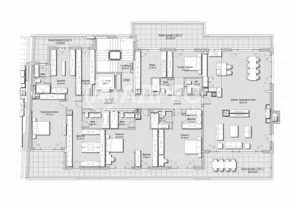 Продава МНОГОСТАЕН, гр. София, Витоша, снимка 5 - Апартаменти - 54110822