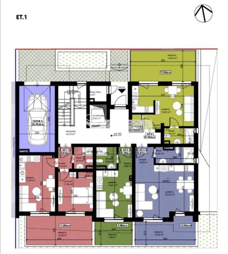 Продается  Студия область Бургас , Созопол , 63 кв.м | 25107210 - изображение [2]