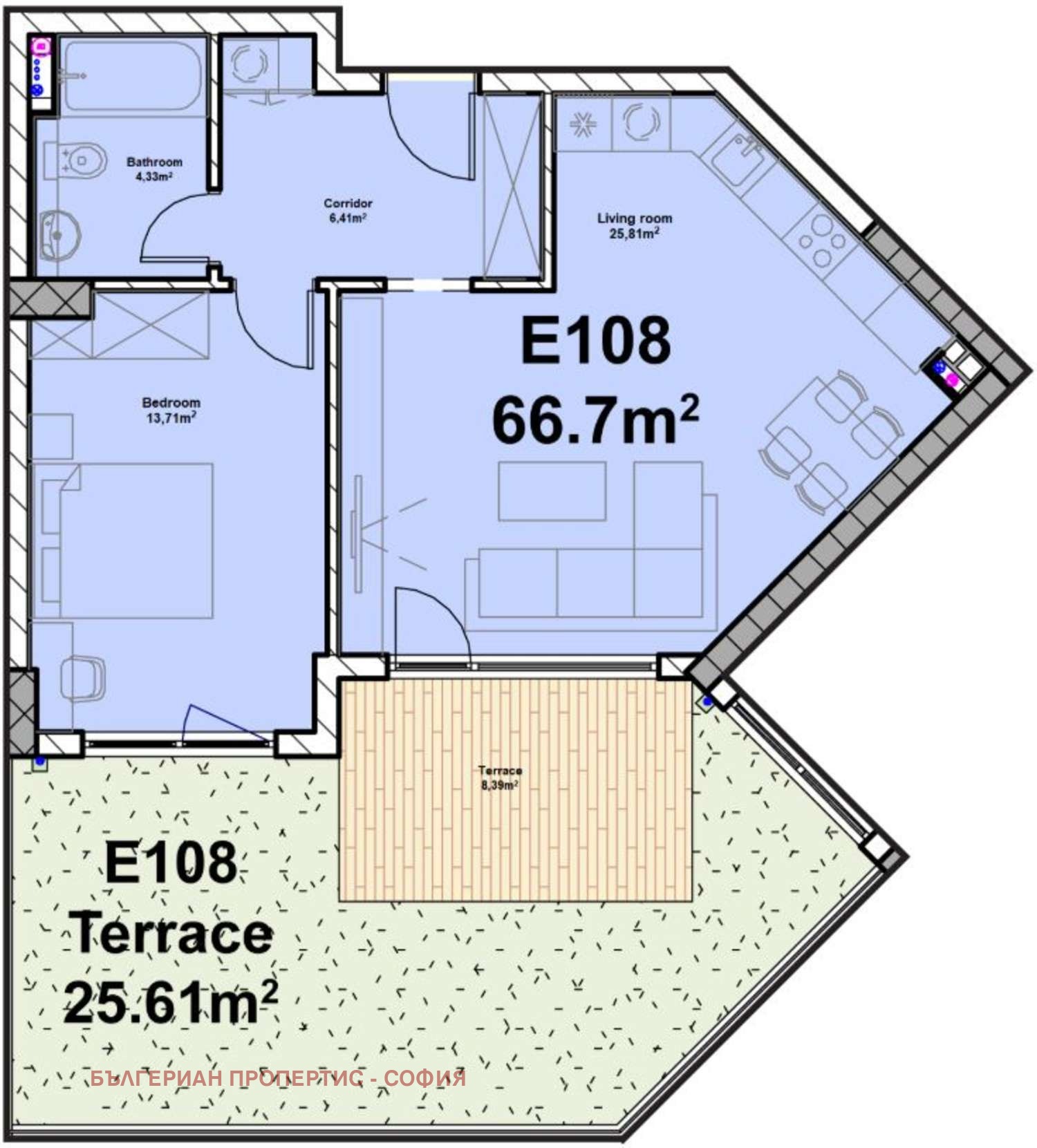 Продава 2-СТАЕН, гр. София, Полигона, снимка 16 - Апартаменти - 56527376