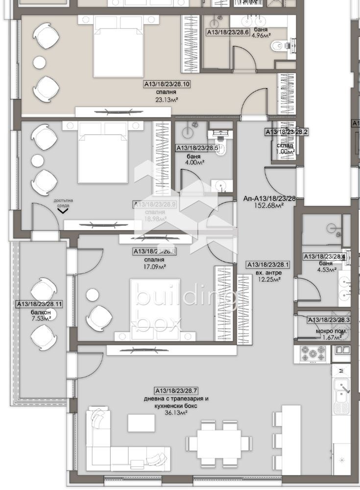 Продава 4-СТАЕН, гр. София, Люлин 5, снимка 2 - Апартаменти - 54119459