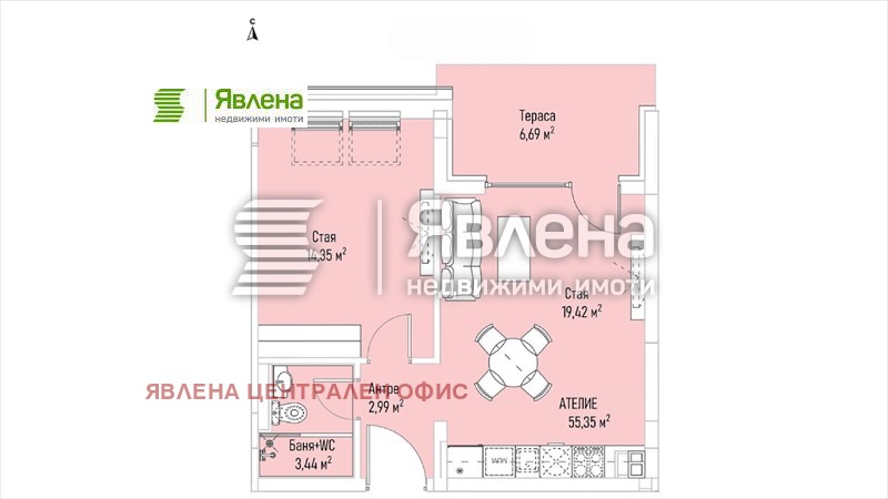 Продава 2-СТАЕН, гр. София, Лозенец, снимка 4 - Aпартаменти - 48396552