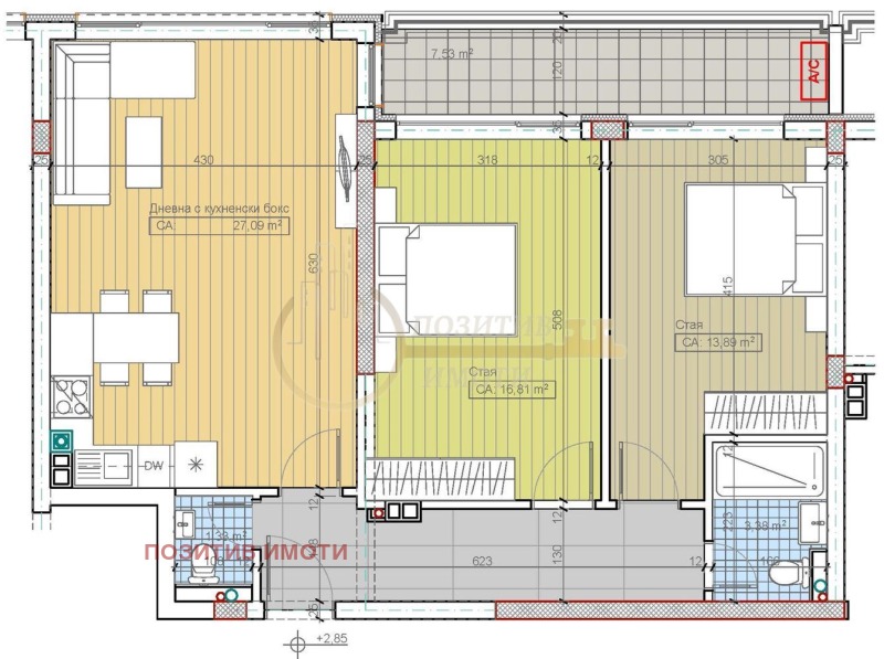 Продава 3-СТАЕН, гр. София, м-т Гърдова глава, снимка 12 - Aпартаменти - 47406611