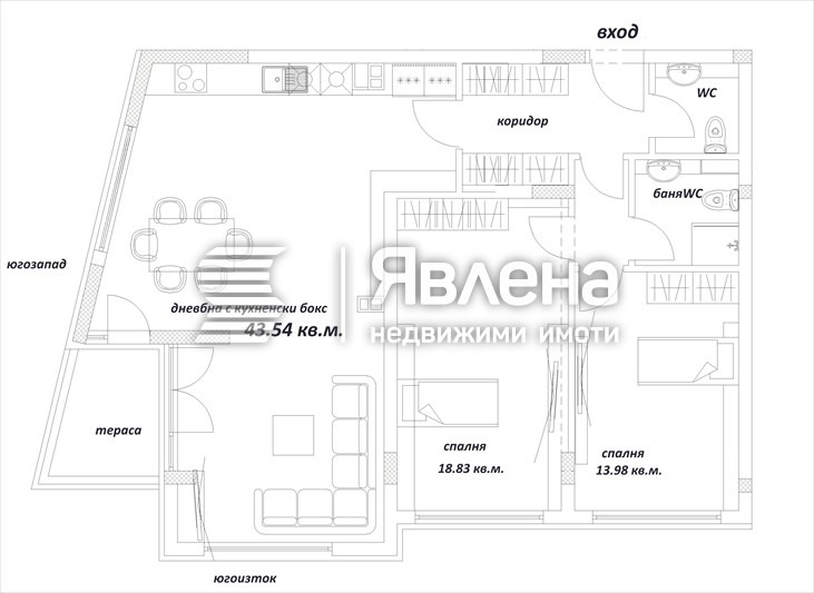 Продава 3-СТАЕН, гр. София, Дианабад, снимка 8 - Aпартаменти - 47670132