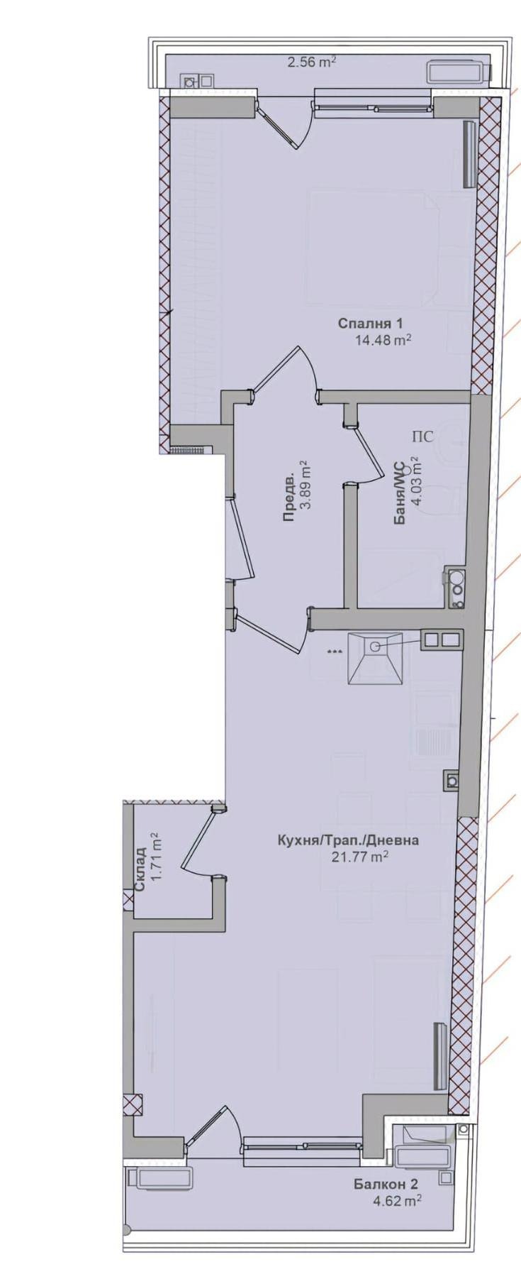 Продава 2-СТАЕН, гр. Варна, Владислав Варненчик 1, снимка 8 - Апартаменти - 52651012