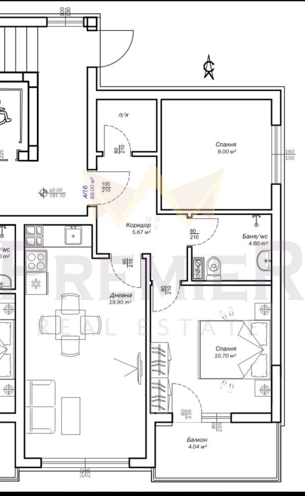 Na prodej  2 ložnice Varna , Vazraždane 3 , 80 m2 | 18270502 - obraz [3]