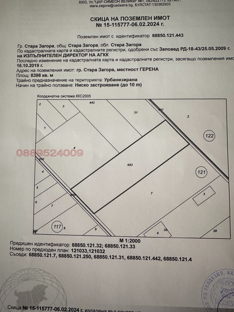 Продава ПАРЦЕЛ, гр. Стара Загора, Кольо Ганчев