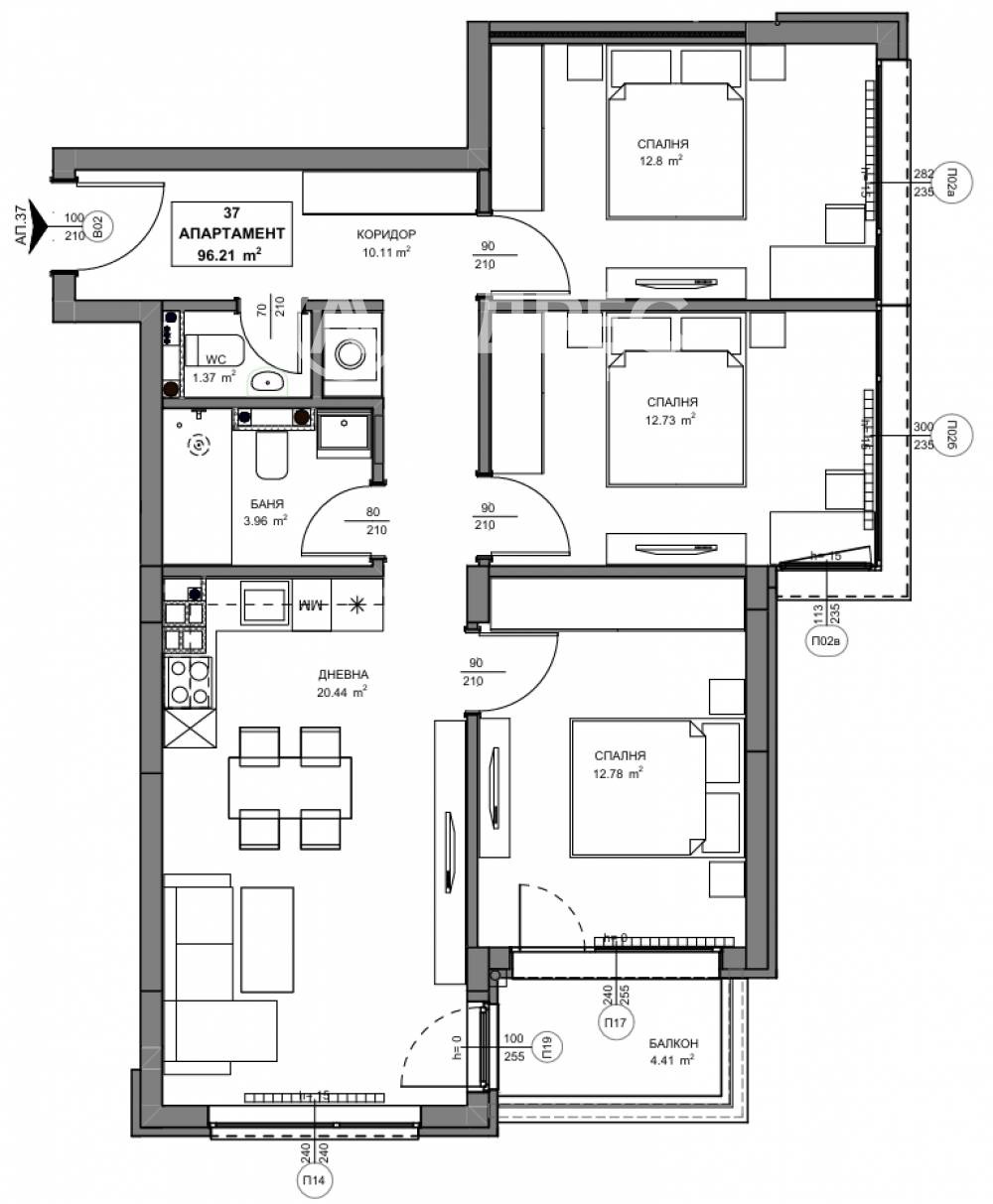 Продава МНОГОСТАЕН, гр. София, Обеля 2, снимка 4 - Апартаменти - 54408583