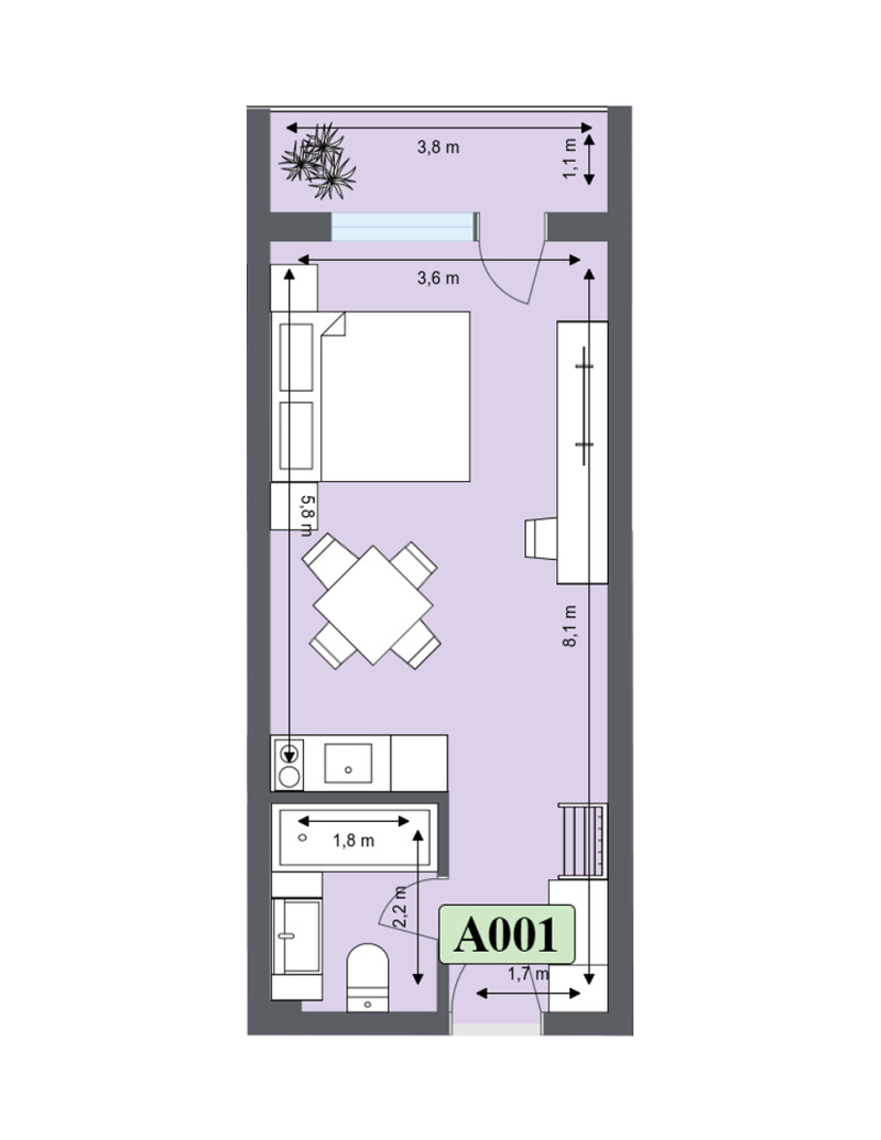 Zu verkaufen  Studio region Blagoewgrad , Bansko , 46 qm | 85289734 - Bild [6]