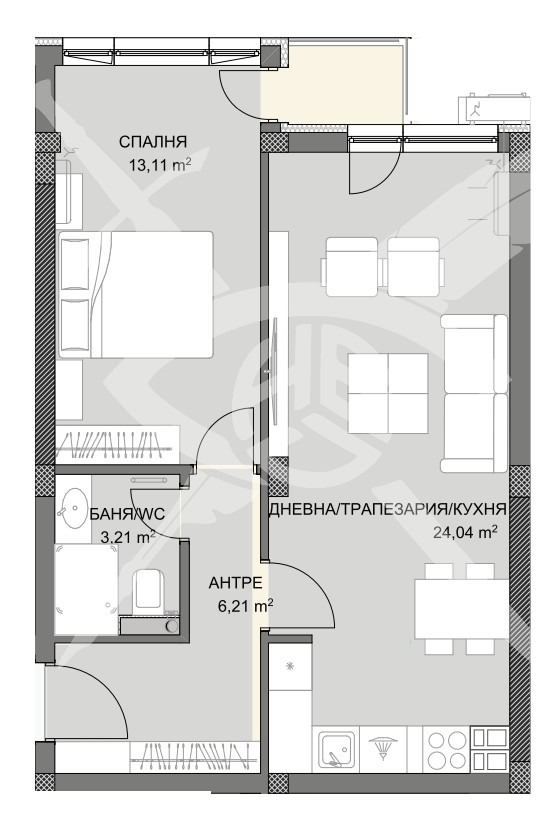 Продава 2-СТАЕН, гр. Пловдив, Кършияка, снимка 1 - Aпартаменти - 44562031