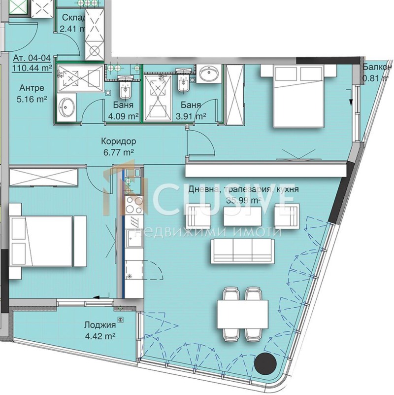 Продается  2 спальни София , Кръстова вада , 135 кв.м | 40875878 - изображение [3]