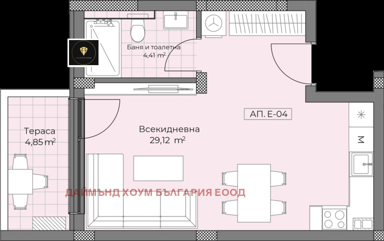 Продава 1-СТАЕН, гр. Пловдив, Остромила, снимка 2 - Aпартаменти - 49445762