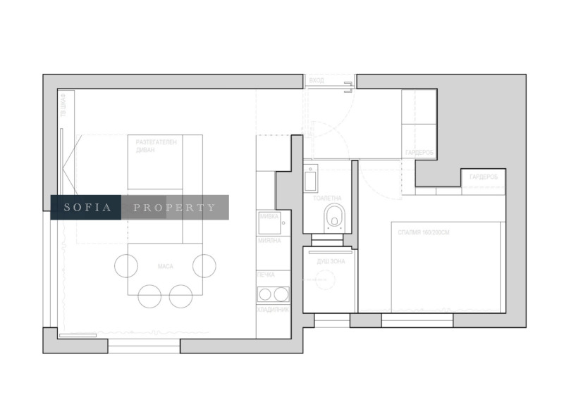 Продава  2-стаен, град София, Лозенец •  207 490 EUR • ID 48327793 — holmes.bg - [1] 