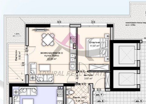 Продаја  1 спаваћа соба Варна , Владислав Варненчик 1 , 72 м2 | 94768472 - слика [4]