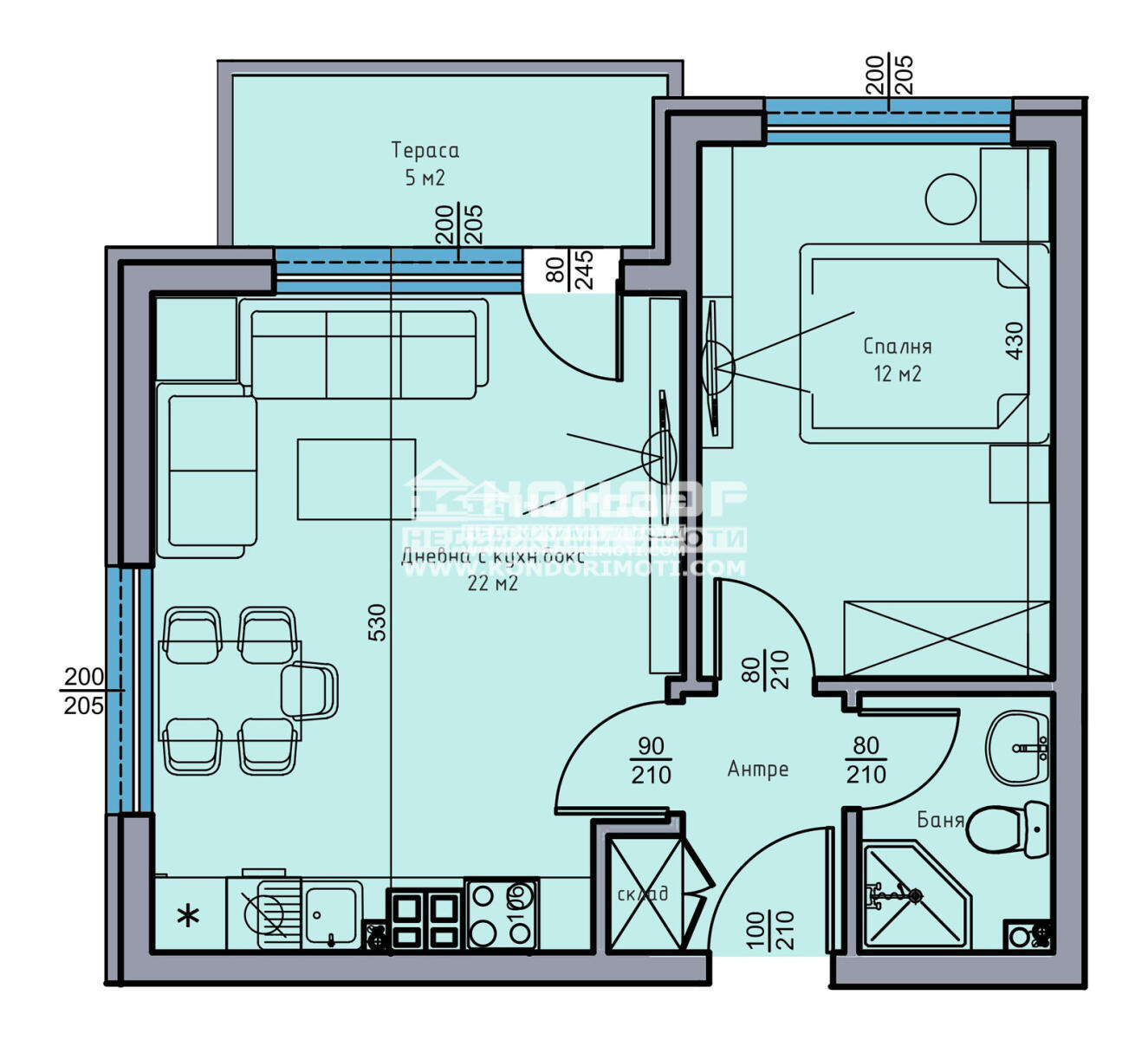 Продава 2-СТАЕН, гр. Пловдив, Остромила, снимка 10 - Апартаменти - 55471898