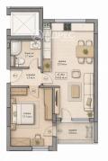 Продава  2-стаен град София , Дружба 2 , 64 кв.м | 62237561 - изображение [4]
