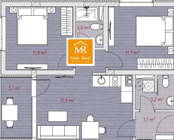Продается  2 спальни область Бургас , Несебър , 82 кв.м | 65232502 - изображение [4]
