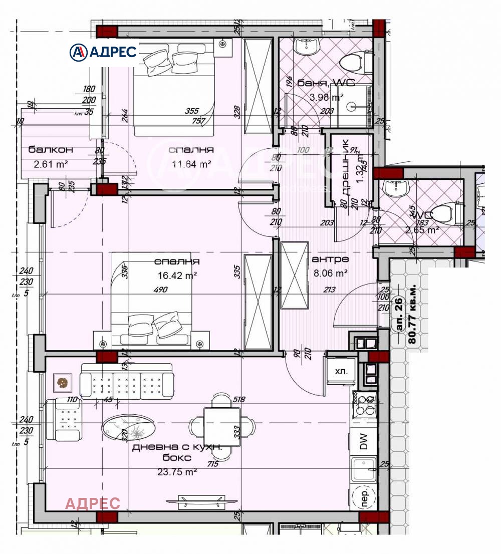 Продава 3-СТАЕН, гр. Варна, Изгрев, снимка 2 - Апартаменти - 55665153