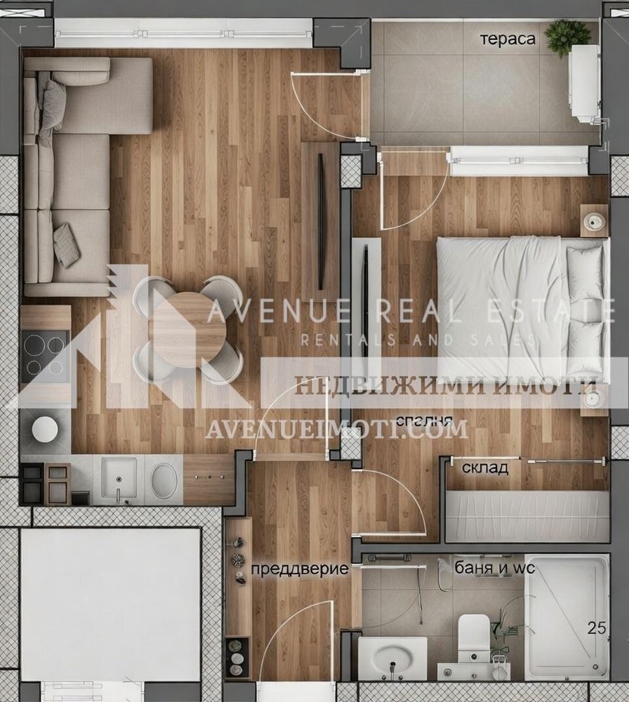 Продава 2-СТАЕН, гр. Пловдив, Тракия, снимка 2 - Апартаменти - 54670087