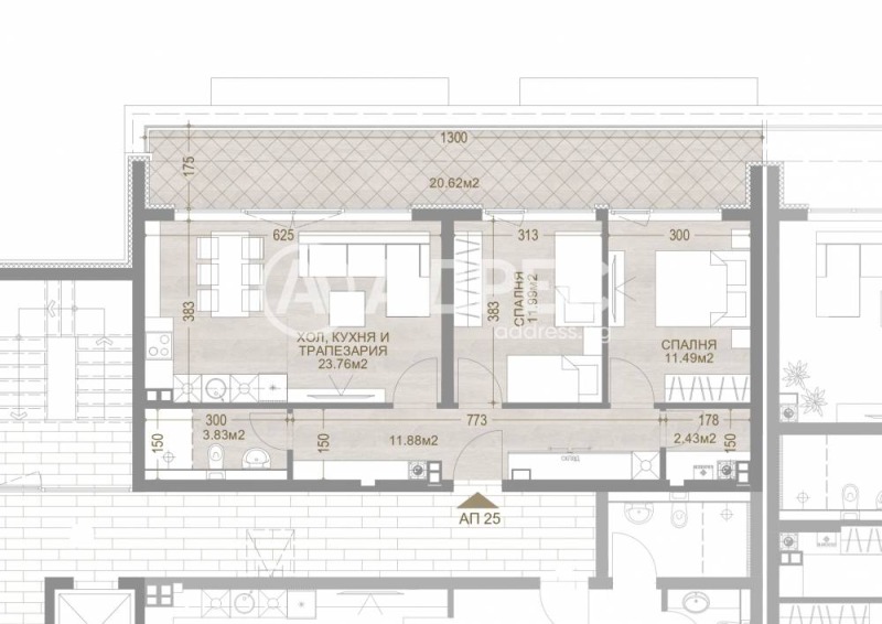 Eladó  2 hálószobás Sofia , Manastirski livadi , 120 négyzetméter | 85528764 - kép [2]