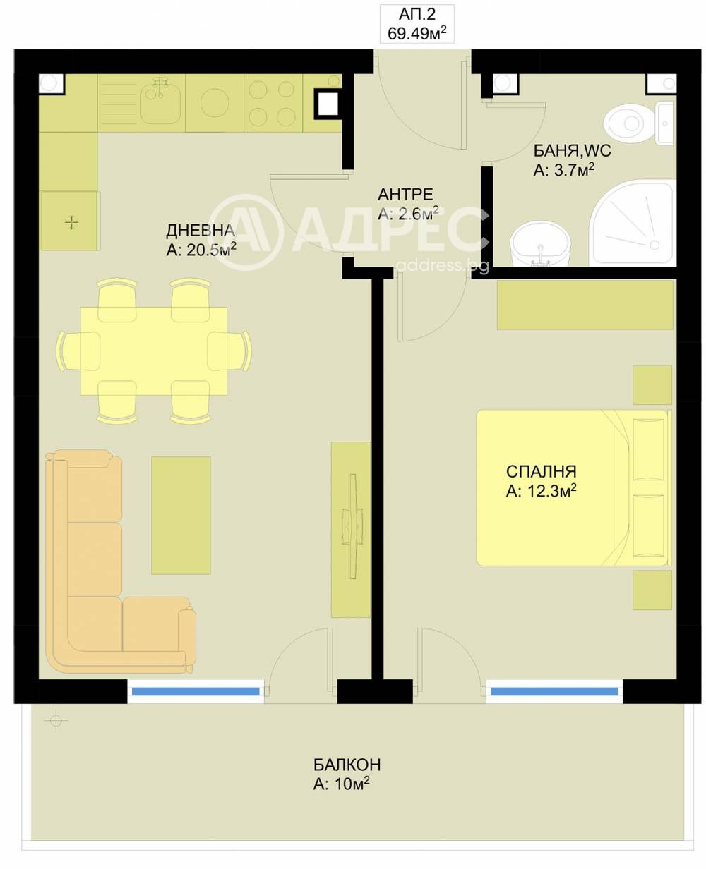 Продава 2-СТАЕН, гр. Варна, Гранд Мол, снимка 4 - Апартаменти - 55120195