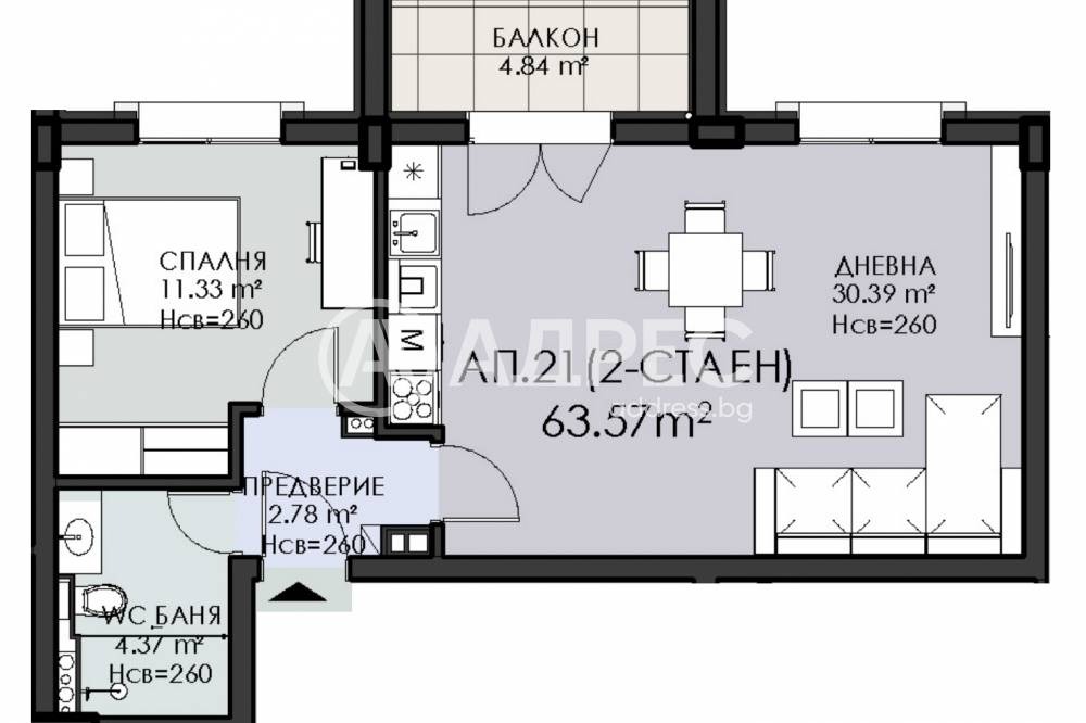 Продава 2-СТАЕН, гр. София, Овча купел 1, снимка 4 - Апартаменти - 54831673