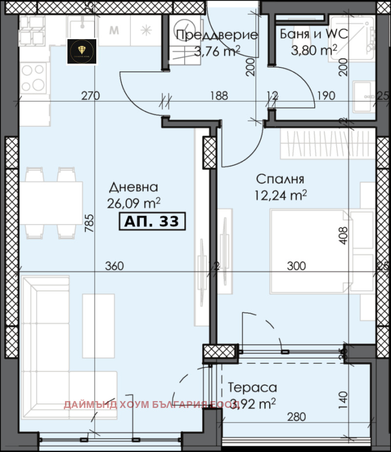 Satılık  1 yatak odası Plovdiv , Trakiya , 70 metrekare | 91219876 - görüntü [2]