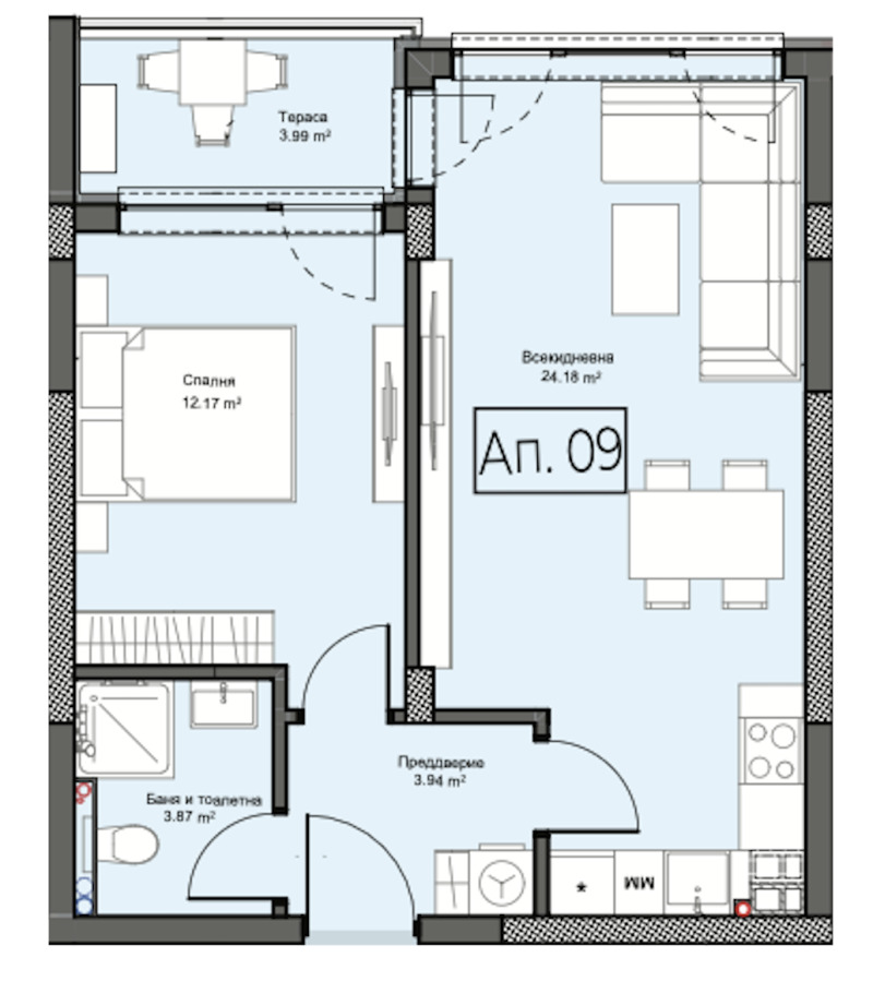 Продава 2-СТАЕН, гр. Пловдив, Христо Смирненски, снимка 7 - Aпартаменти - 47619617