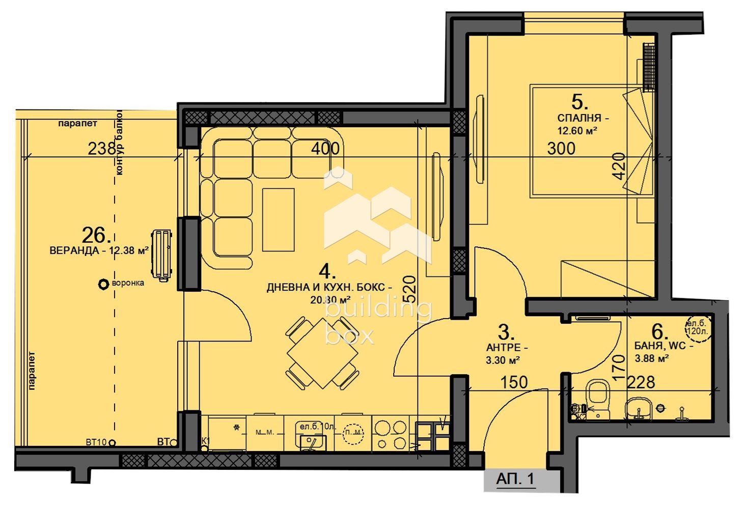 Продава 2-СТАЕН, гр. Пловдив, Прослав, снимка 11 - Апартаменти - 56006822