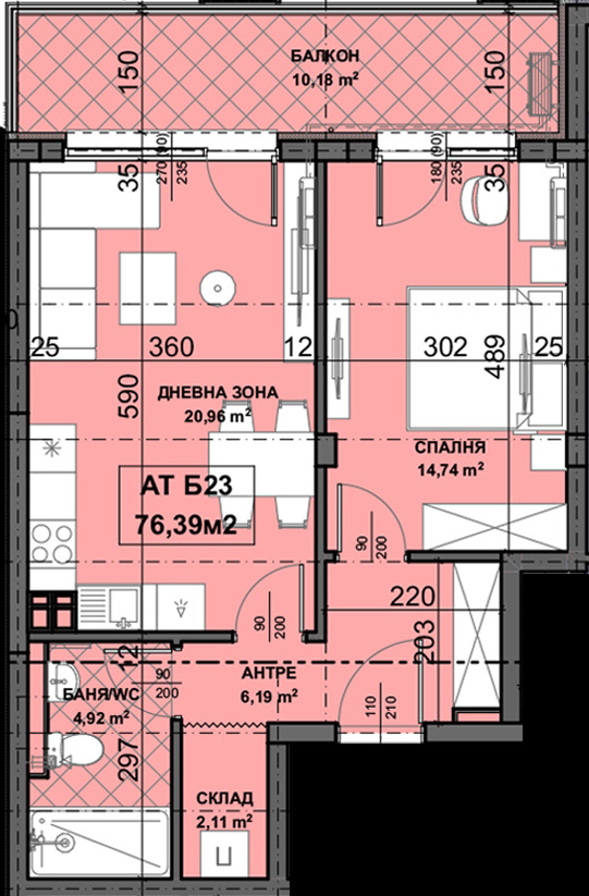 Продава  2-стаен град Пловдив , Остромила , 72 кв.м | 21339958 - изображение [7]