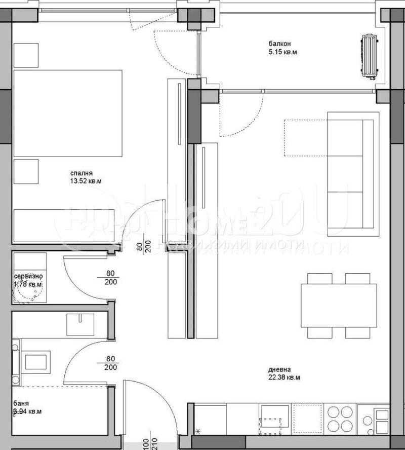 Продава 2-СТАЕН, гр. Варна, Аспарухово, снимка 3 - Апартаменти - 53462189