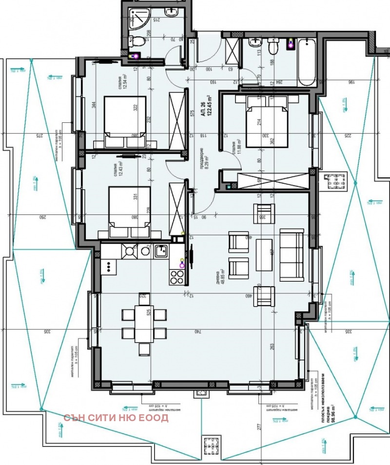 Продава  4-стаен град София , Манастирски ливади , 148 кв.м | 22185854 - изображение [3]