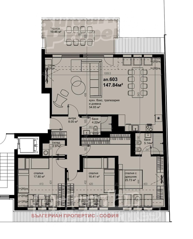 Na sprzedaż  3 sypialnie Sofia , Zona B-5 , 176 mkw | 82801528 - obraz [4]