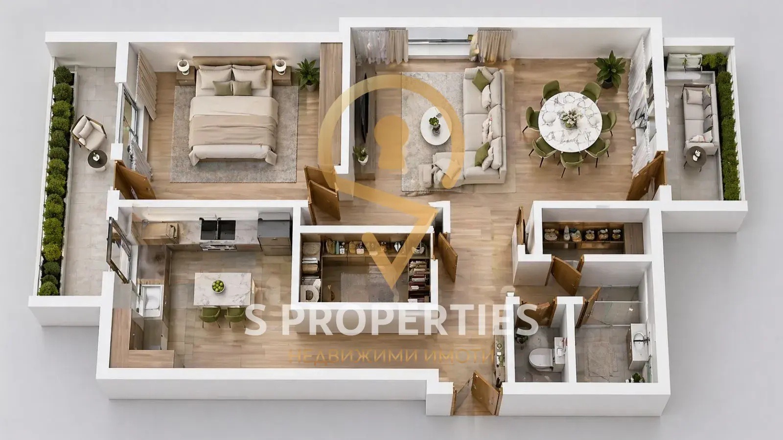 Продава 3-СТАЕН, гр. Варна, Център