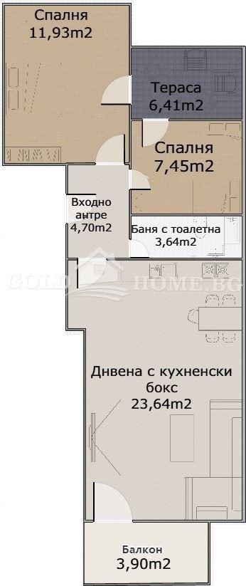 Продается  2 спальни Пловдив , Христо Смирненски , 99 кв.м | 24521020 - изображение [2]