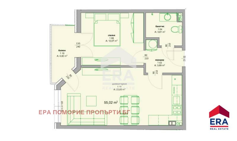 Продава 2-СТАЕН, гр. Поморие, област Бургас, снимка 2 - Aпартаменти - 48886711