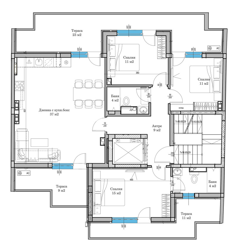 Na prodej  3+ ložnice Plovdiv , Centar , 188 m2 | 86169240 - obraz [2]