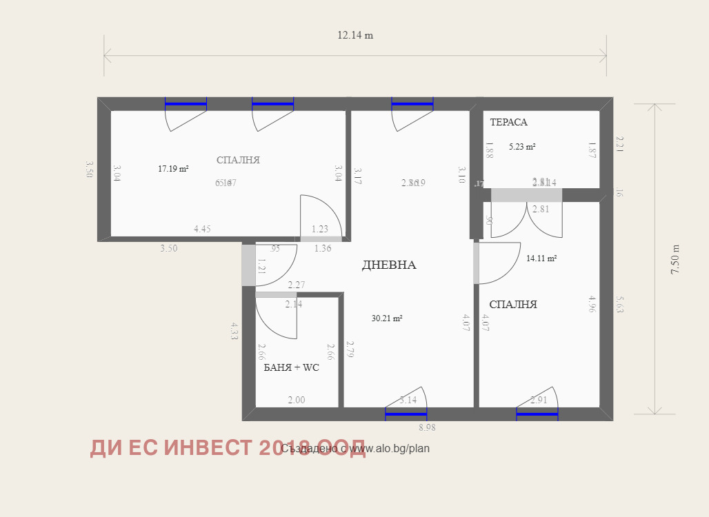Продава 3-СТАЕН, гр. Пловдив, Кючук Париж, снимка 12 - Апартаменти - 56407019