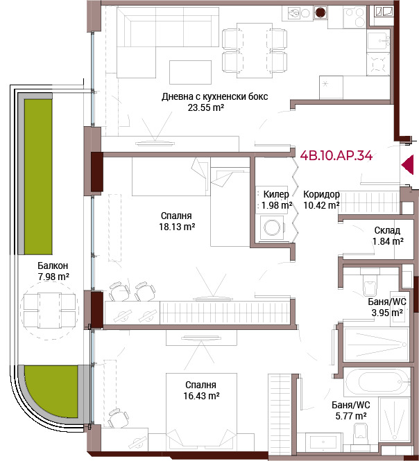 Продава  3-стаен град София , Лозенец , 142 кв.м | 16511757 - изображение [10]