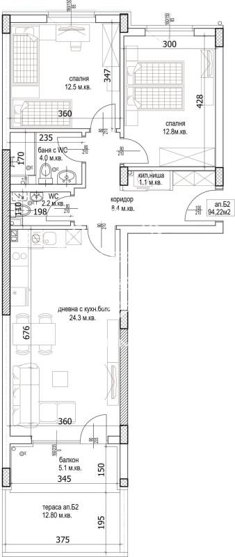 Продава 3-СТАЕН, гр. Варна, Кайсиева градина, снимка 2 - Апартаменти - 52167669