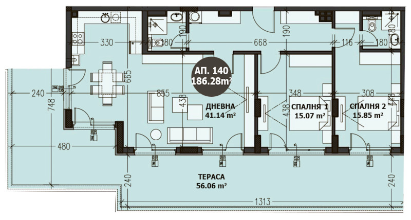 Продава 3-СТАЕН, гр. София, Малинова долина