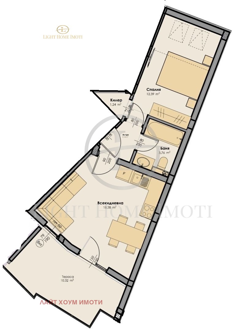 Na prodej  1 ložnice Plovdiv , Centar , 66 m2 | 78162533 - obraz [5]