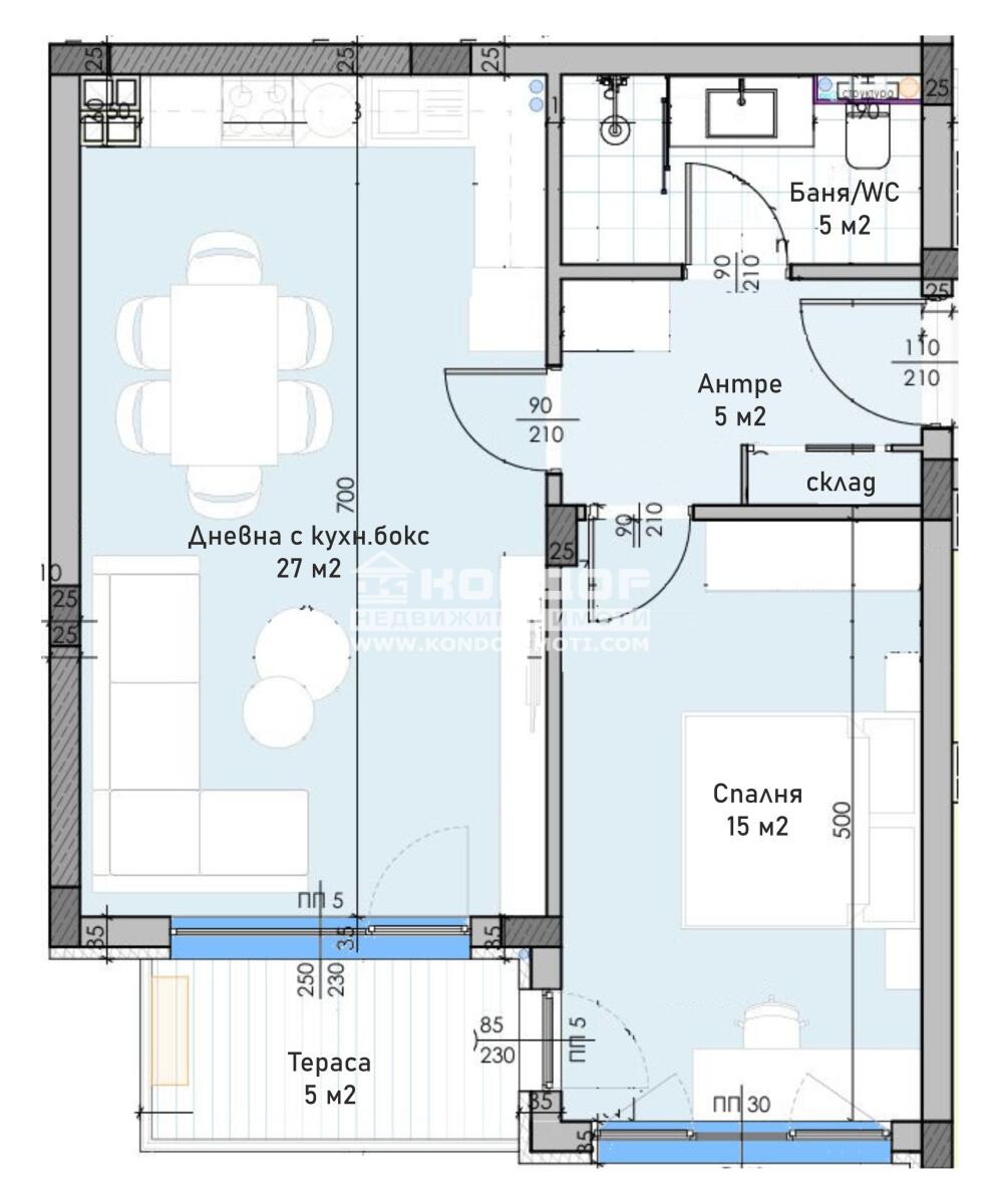 Продава 2-СТАЕН, гр. Пловдив, Остромила, снимка 2 - Апартаменти - 54995752
